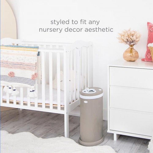 Ubbi® Diaper Pail - Matte Taupe