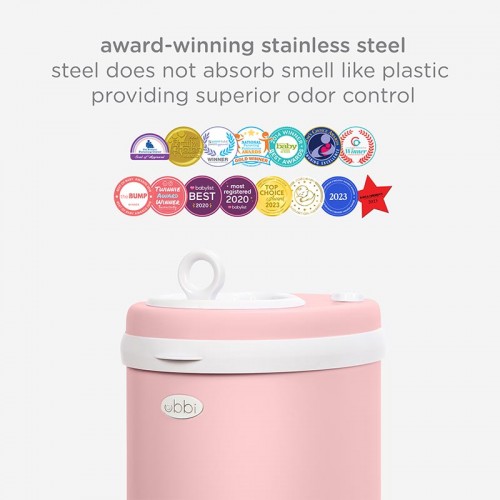 Ubbi® Diaper Pail - Matte Pink
