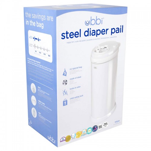 Ubbi® Diaper Pail - White