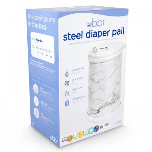 Ubbi® Diaper Pail - Marble