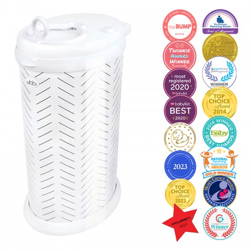 Ubbi® Diaper Pail - Herringbone