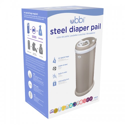 Ubbi® Diaper Pail - Taupe