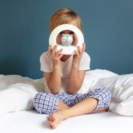 ZAZU Smart Nightlight Lou the Owl - Grey