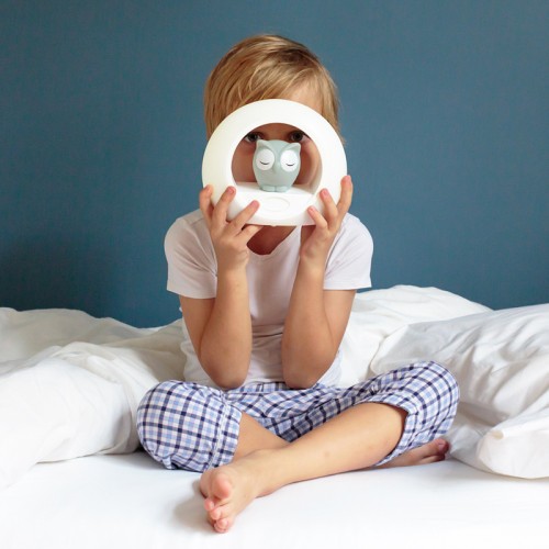 ZAZU Smart Nightlight Lou the Owl - Grey