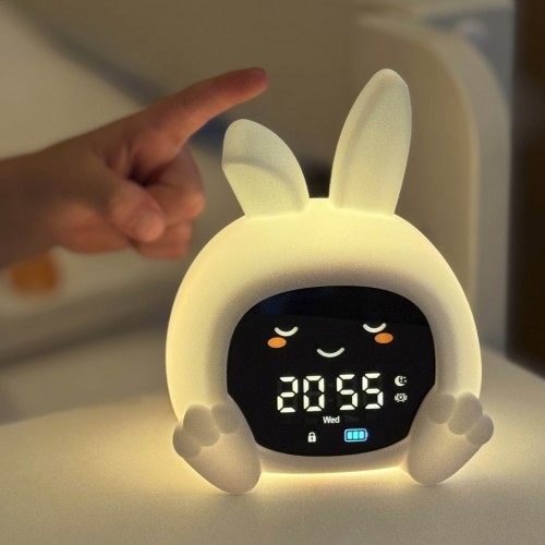Rabbit&Friends Bunny Wake-up Light With Alarm Clock - White
