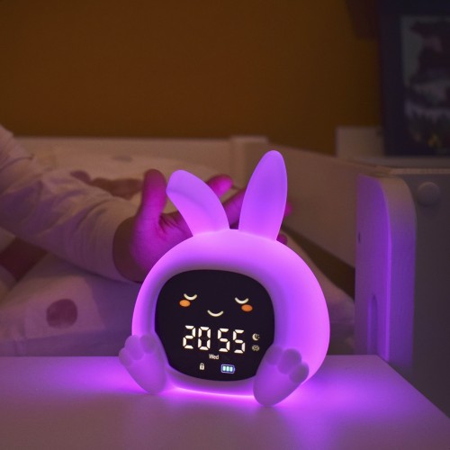 Rabbit&Friends Bunny Wake-up Light With Alarm Clock - White