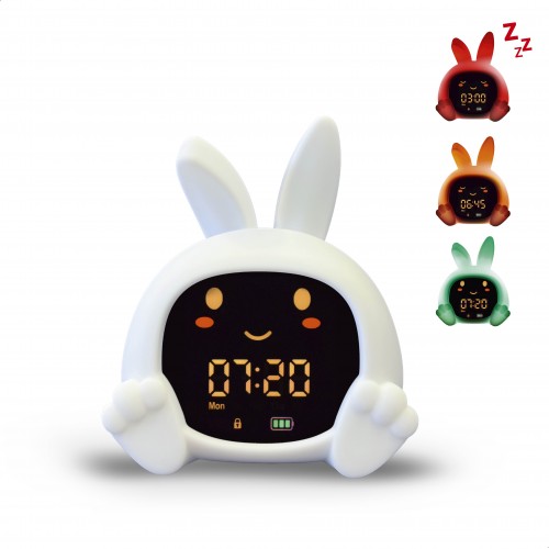 Rabbit&Friends Bunny Wake-up Light With Alarm Clock - White