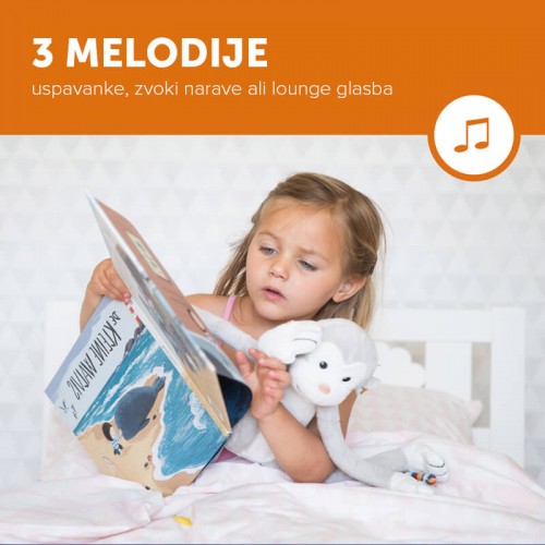 ZAZU Nightlight with Soothing Melodies - Max the Monkey