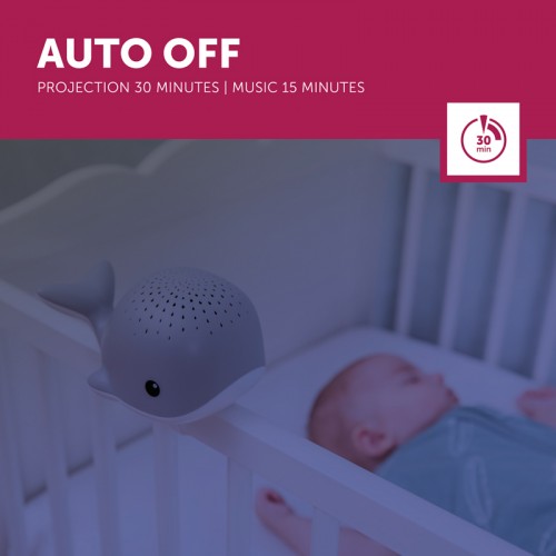 ZAZU Projector Wally the Whale - Pink