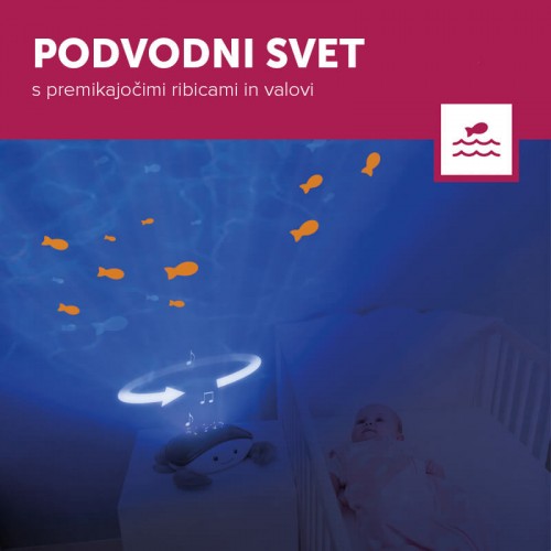 ZAZU Projector with moving projection and melodies Cody