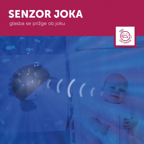 ZAZU Projector with moving projection and melodies Cody