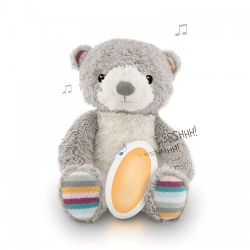 ZAZU Nightlight with Sound Machine & Voice Recording - Bruno the Bear