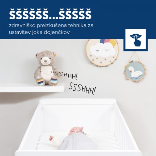 ZAZU Nightlight with Sound Machine & Voice Recording - Bruno the Bear