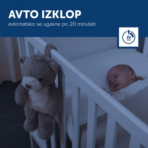 ZAZU Nightlight with Sound Machine & Voice Recording - Bruno the Bear