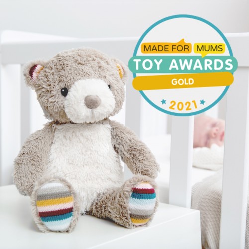 ZAZU Nightlight with Sound Machine & Voice Recording - Bruno the Bear