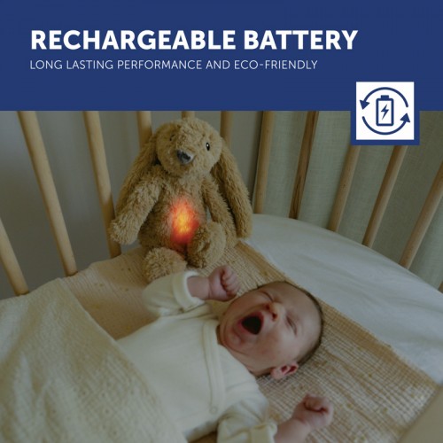 ZAZU Deluxe Nightlight with Sound Machine & Voice Recording - Ro the Rabbit