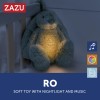 ZAZU Deluxe Nightlight with Sound Machine & Voice Recording - Ro the Rabbit - Green