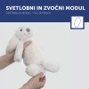 ZAZU Deluxe Nightlight with Sound Machine & Voice Recording - Ro the Rabbit-  White