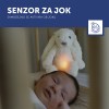ZAZU Deluxe Nightlight with Sound Machine & Voice Recording - Ro the Rabbit-  White