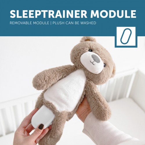 ZAZU Sleeptrainer with Nightlight & Sound Machine Brody the Bear - Taupe