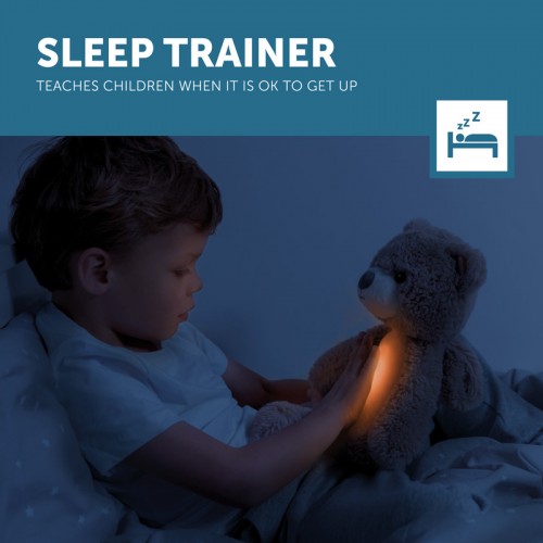 ZAZU Sleeptrainer with Nightlight & Sound Machine Brody the Bear - Taupe