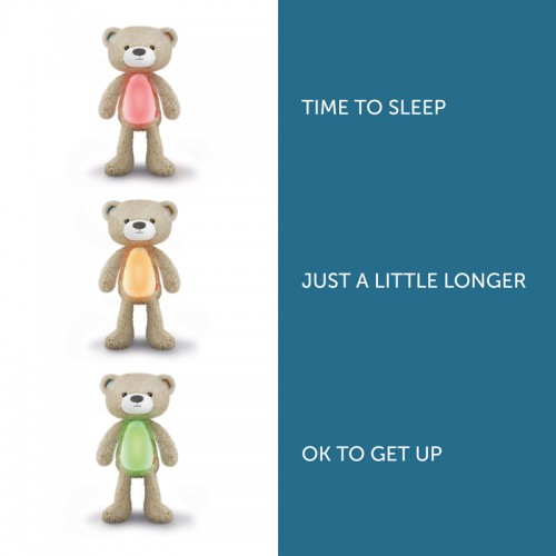 ZAZU Sleeptrainer with Nightlight & Sound Machine Brody the Bear - Taupe