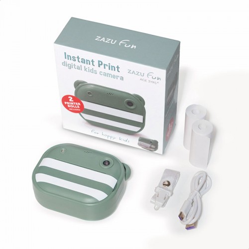 ZAZU Instant print digital kids Camera - Green